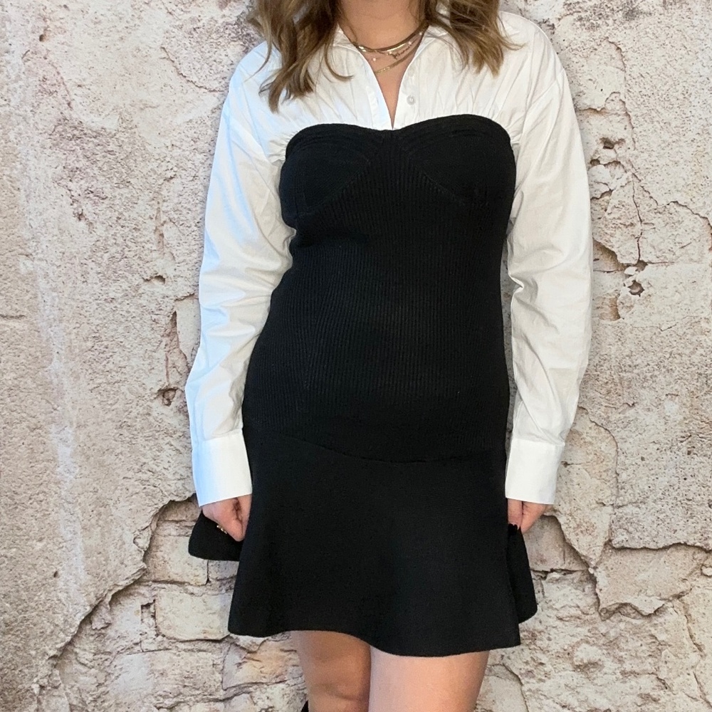 Shirt Sweater Mini Dress NWT